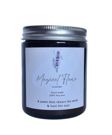 Scented Candles | 100% Natural Soy Wax Candle for Home D cor | Highly Scented | Premium Fragrance | Handmade |Gift for Women and Men | 1 Wick Candle | Winter Candle | (Lavender)