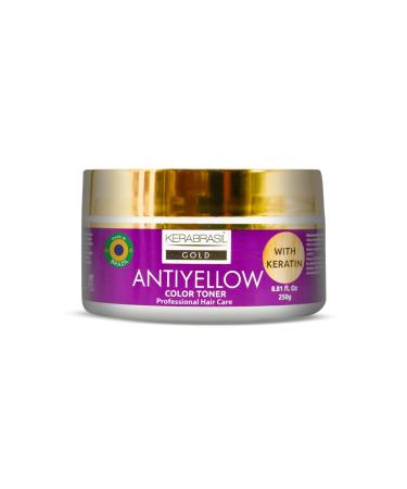 Antiyellow Treatment Cream 250g - Advanced Blonde Perfection Therapy Neutralizes Brassy Tones Adds Lustrous Sheen Hydrates and Restores Manageability