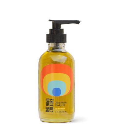 Bathing Culture - Organic Heat Wave Body Oil | Natural Biodegradable Sustainable Vegan Personal Care (4 fl oz | 118 ml)