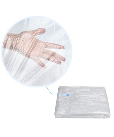 100 Pcs Disposable Bedspread Cover SPA Massage Treatment Table Sheets Transparent Beauty Bed Waterproof Film Couch