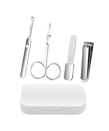 Stainless Steel Nail Clipper Set Grooming Tool Set with Portable Manicure Art Tool Green Nails Cut (Color : C1)