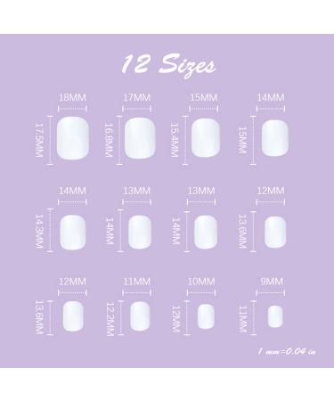 Glossy Blue Squoval Fake Nails with Design - BABALAL Short Press-on Nails for Women and Girls 013-CRJC - Buy Online on GoSupps.com