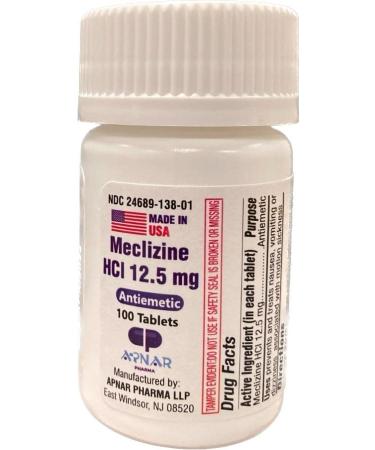 Meclizine 12.5 mg price