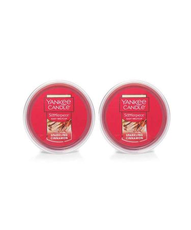 Yankee Candle 2 Pack Sparkling Cinnamon Easy MeltCup 2.2 Oz.