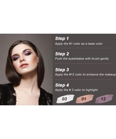 CCbeauty Eyeshadow Stick Set - Long Lasting Waterproof Eye Pencil for Professional Makeup - Matte Smoky Black 02# - Perfect Gift for Women - Buy Online on GoSupps.com