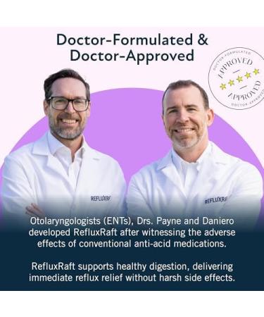 RefluxRaft Acid Reflux Therapy with Organic Alginate Pregnancy Safe Fast & Long-Lasting GERD & LPR Support Zero Sugar Gluten-Free Low Sodium Berry Burst 47 Gel Servings 8 OZ Bottle - Buy Online on GoSupps.com