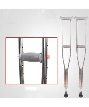Crutches Underarm Crutches Double Crutches for The Elderly Non-Slip Crutches for The Disabled Young People with Fracture Cane (Color : Silver Size : M) Smooth Sailing - Buy Online on GoSupps.com