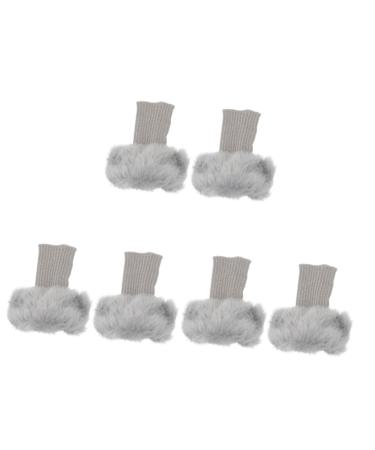Toddmomy 3 pairs boot covers from fur Harm-preserving socks boot cuff-top boot superconductors from fur leg warmer cuffs made of artificial pilot plush Miss acrylic short tailgate