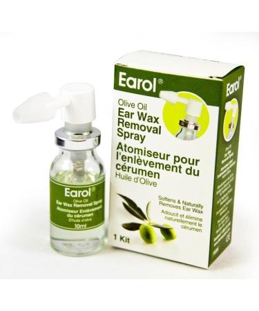 Ear Wax Remover Olive Oil Spray 10 ml. Earol Olive Oil Ear Wax Removal Spray. Softens & Naturally removes Ear Wax No Colour