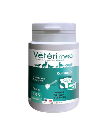 Vétérimed CALMANT, Natural Powder Against Stress, Anxiety, up to 90 Days, 54g, made in France