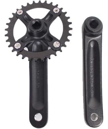 BUCKLOS MTB 170mm Square Taper Crankset - 104 BCD - Single Speed Chainring - 34T Oval - Shimano SRAM FSA Compatible - Buy Online on GoSupps.com