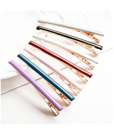 HLLMX 7 PCS Alligator Hair Clips and Bobby Pins Set for Women - Solid Color Hair Barrettes and Accessories - Buy Online on GoSupps.com
