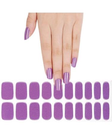 Zaubern gel4Home UV Nail Wraps | Purple Glitter Semi-Cured Gel Foils for Salon Quality Nails - Buy Online on GoSupps.com