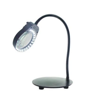 (3X / 10X) Desktop Lighting Magnifier HD Magnifying Glass with 26 LED Lights Suitable for The Elderly Youth Reading Books Electronic Maintenance Check Black 16.8 * 40cm Made in China