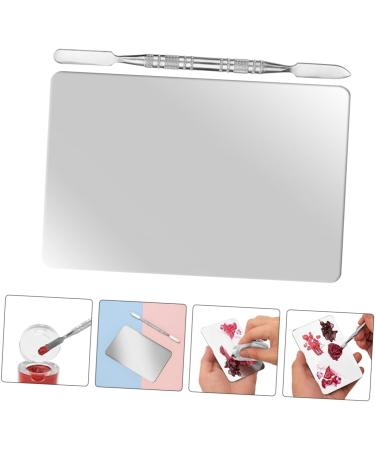 Gatuida Palette de Maquillage Professionnelle Acier Inoxydable avec Spatule Palette M langeur pour Nail Art Fond de Teint Cosm tique Portable pour Salon et Usage Personnel - Buy Online on GoSupps.com