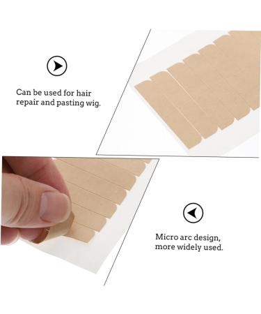 Angoily 6 Sheets Double-sided Tape Double Sided Adhesive Tape Wigs with Bangs Hair Tape Extension Tape Wig Adhesive Tape Extensions Tape Replacement Wig Tape Kraft Paper Label - Buy Online on GoSupps.com