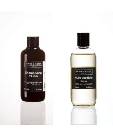 Anti Hair Loss Shampoo 250ml Castor Oil 100ml Hair Growth Promoting Treatment.