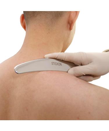 Justsun Gua Sha Schaber - Premium Stainless Steel Massage Tool for Spa & Acupuncture Therapy | Muscle Pain Relief - Buy Online on GoSupps.com