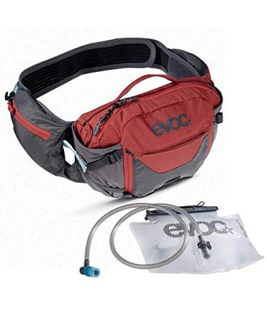 EVOC Hip Pack Pro Hydration Waist Pack - 3L Fanny Pack with 1.5L Bladder for Biking, Hiking, Climbing, Running, Exercising 3L Red