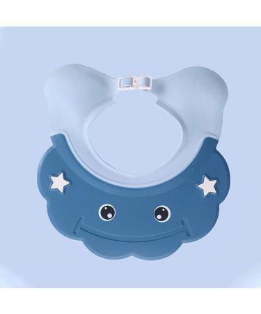 Adjustable Silicone Baby Shower Cap for Infants & Toddlers - Blue - Buy Online on GoSupps.com