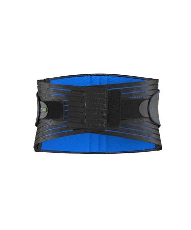 Sports Edition Back Support | Adjustable Back Brace with 4 Stays | Double Layer Compression for Acute & Chronic Back Pain | Black Medium - Buy Online on GoSupps.com