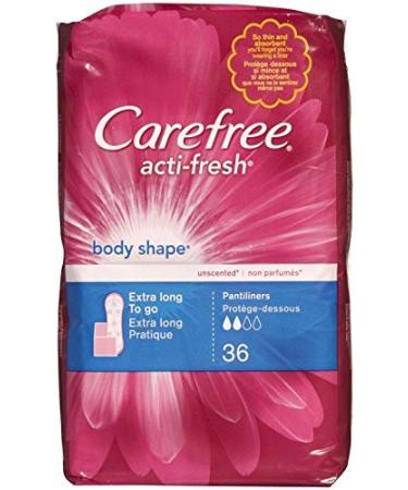 Carefree Acti-Fresh Extra Long 36 Count Liner To Go