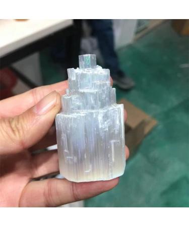 Natural Stones Quartz Crystal Aura Selenite Towers Gemstones Reiki Decoration - (Color: Selenite Size: 50-60mm) - Buy Online on GoSupps.com