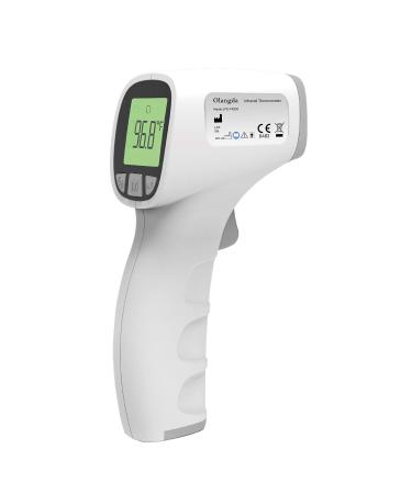 OLANGDA No-Touch Forehead Thermometer for Adults, Digital Infrared Thermometer for Adults and Kids, Body Thermometer and Surface Thermometer 2 in 1 Dual Mode Medical Thermometer Grey