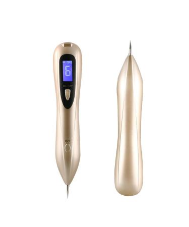 Bio.RFEGF Portable Rechargeable Blemish Removal Tools 9 Gears Level Control with Spotlight (Golden Yellow)