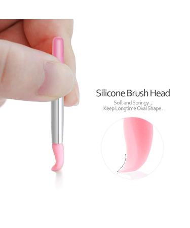 Spove 12pcs Silicone Lip Brush Set - Makeup Eyebrow Lipstick Brushes Applicator Cosmetic Wands for Balm, Mask, Oil - Buy Online on GoSupps.com