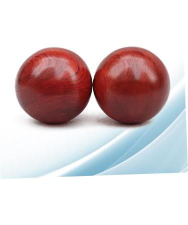 HAPINARY Rosewood Handball Massage Roller - 2 Pieces 6cm Classic Red Hand Massage Ball for Relaxation & Wellness - Buy Online on GoSupps.com