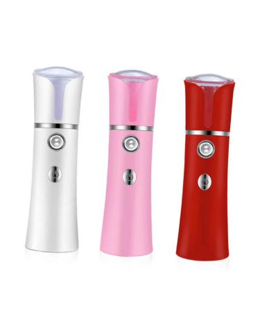 Housoutil 1pc Humidifier Spray White Evaporator Cold USB Face Handheld Hydrator Charging Nano 14.1x4cm