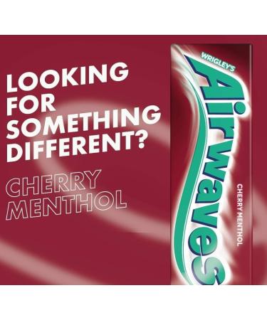 Wrigley's Airwaves Cherry Menthol Chewing Gum (5 Packets) Help To Freshen Breath And Clean Teeth - Buy Online on GoSupps.com