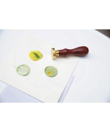 UNIQOOO 1 Inch Round Blank Wax Seal Stamp - Solid Brass Head for Wedding Invitations & DIY Projects - Buy Online on GoSupps.com
