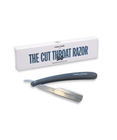 Men Rock The Cut Throat Razor - Stainless steel razor with ergonomic handle & interchangeable blades