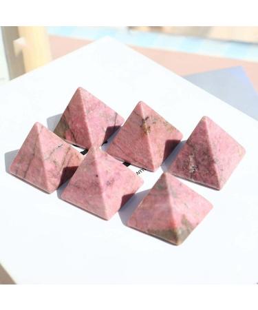 Natural Stone Rhodonite Crystal Pyramid Stone Gemstone Reiki Rose Pyramid Home Decoration Gifts Stone Mineral Specimen - Buy Online on GoSupps.com