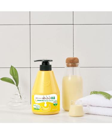 WELCOS KWAILNARA Banana Milk Body Cleanser 560g/19.75oz - Nourishing Body Wash for Soft and Smooth Skin - Buy Online on GoSupps.com