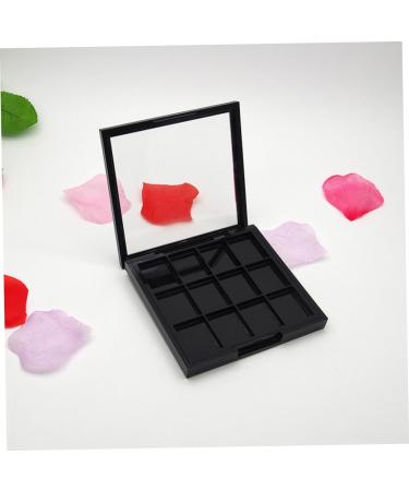 NOLITOY 2 Pcs 12 Travel Accessories Empty Eye Shadow Pallet Empty Eyeshadow Dish Makeup Palette Make up Box 1 count (Pack of 1) Blackx2pcs - Buy Online on GoSupps.com