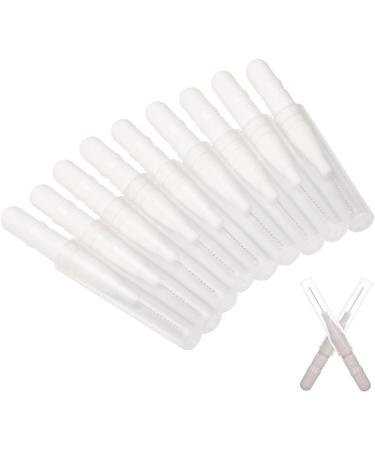 AOVNA 20 Pieces Micro Eyebrow Brush With Cap Micro Applicators Brushes Mascara Brush for Make-up White - Buy Online on GoSupps.com
