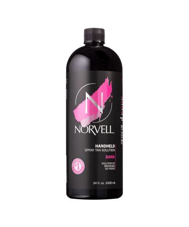 Norvell Premium Professional Sunless Tanning Spray Tan Solution - Dark, 1 Liter 34 Fl Oz (Pack of 1)