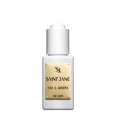 SAINT JANE - The C Drops (Vitamin C Glow Drops Serum) | Luxury Floral-Infused Clean Skincare (1 fl oz | 30 ml)