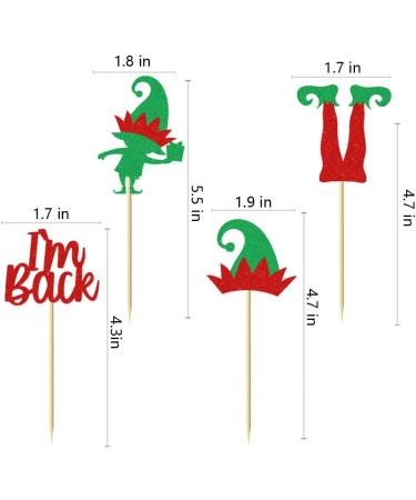24pcs I'm Back Cupcake Toppers Christmas Fairy Cake Decorated Christmas Birthday Party Baby Theme Dessert Insert MGPFERD - Buy Online on GoSupps.com