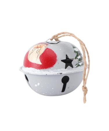 Yardenfun 1pc Christmas Tree Bells Christmas Tree Decorations Grazing Bells Bell Hanging Decor Accessories White 6X6CM