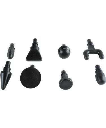 High-Frequency Black Body Massager with 8 Silicone Heads - Deep Tissue Relief for Sore Muscles - International Shipping Available - Buy Online on GoSupps.com