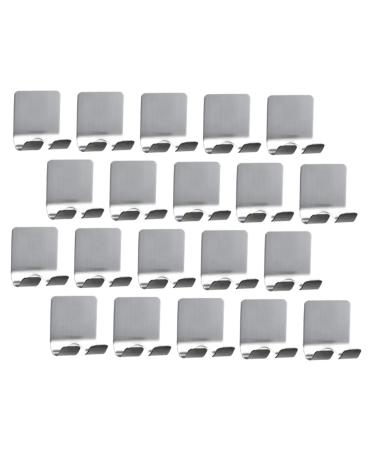 Cabilock 20st strong sticky hook razor hanging razor wall stand Self -adhesive shaver holder wall clothes racks plug hooks heavy aluminum alloy wallet 5.7x4.5cm Image 3