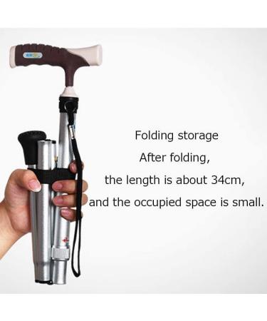 Crutch for The Elderly Folding Walking Stick for The Elderly Safe Additional Scales Height Adjustable Aluminum Ladder Crutches for The Elderly Man Woman Man W It's so Kind of You Prosperous Silver B - Buy Online on GoSupps.com