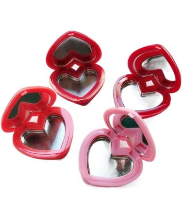 Heart-Shaped Empty Eyeshadow Makeup Box with Mirror | Practical & Safe Storage Solution - International Shipping - Buy Online on GoSupps.com