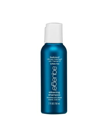 AQUAGE Silkening Shampoo Provides Shine Smoothness For Curly and Coarse Hair 2 fl. oz.