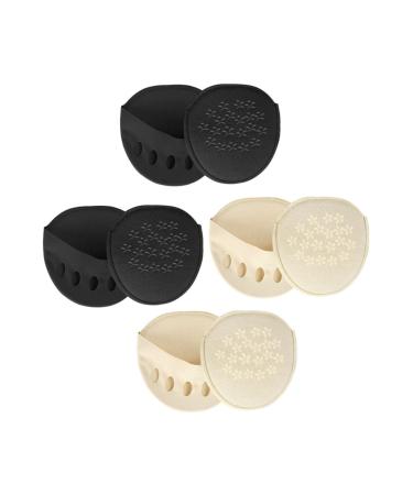 FRCOLOR 8 Pairs Dispensing Type Forefoot Pad Shoe Pads for Women Shoes Women Socks Ladies Pumps Forefoot Cushion Assorted Colorx2pcs 9X8.5CMx2pcs