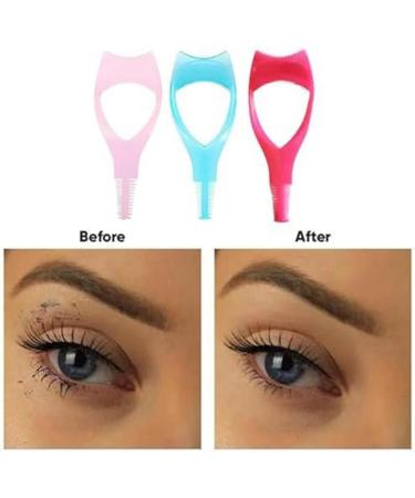 ecaqlin Eyelashes Tools Mascara Shield Applicator Eyelash Tool Upper Lower Eye Lash Mascara Guard Applicator Pink - Buy Online on GoSupps.com